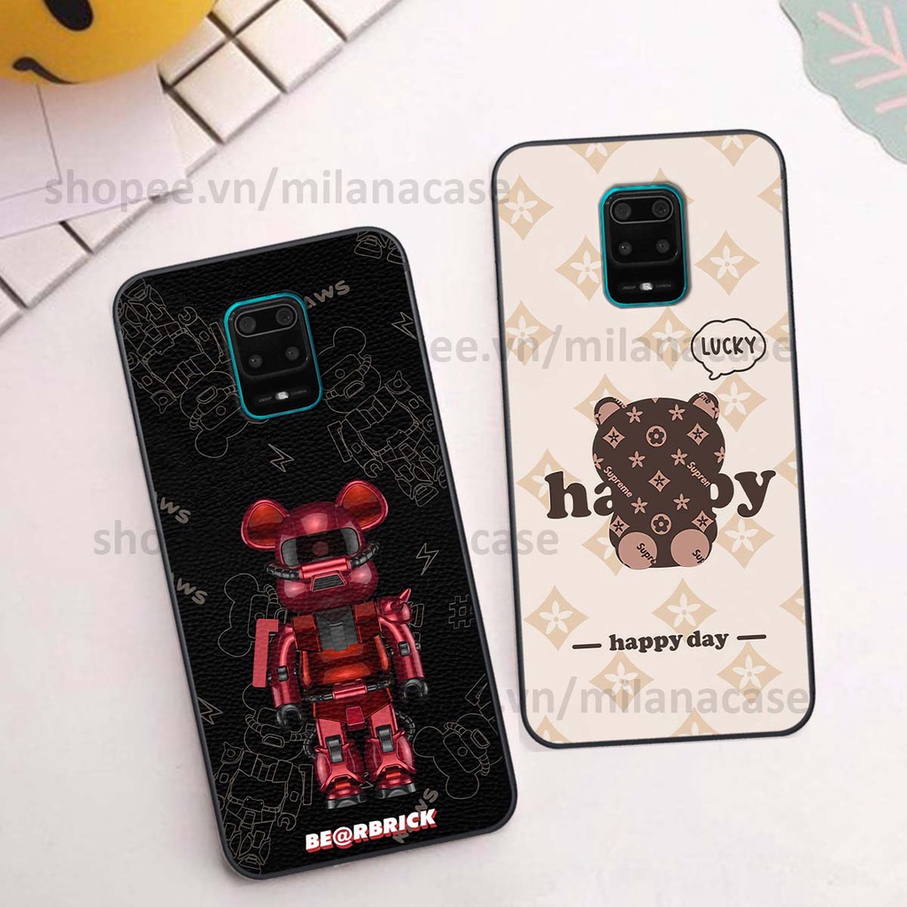 Ốp Xiaomi Redmi Note 9 / Note9s / Note 9 Pro gấu be@rBrick gấu Teddy Kaws siêu đẹp, phong cách, cá tính