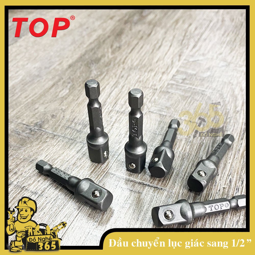 Đầu chuyển lục giác 6mm qua đầu gắn tuýp-TOP