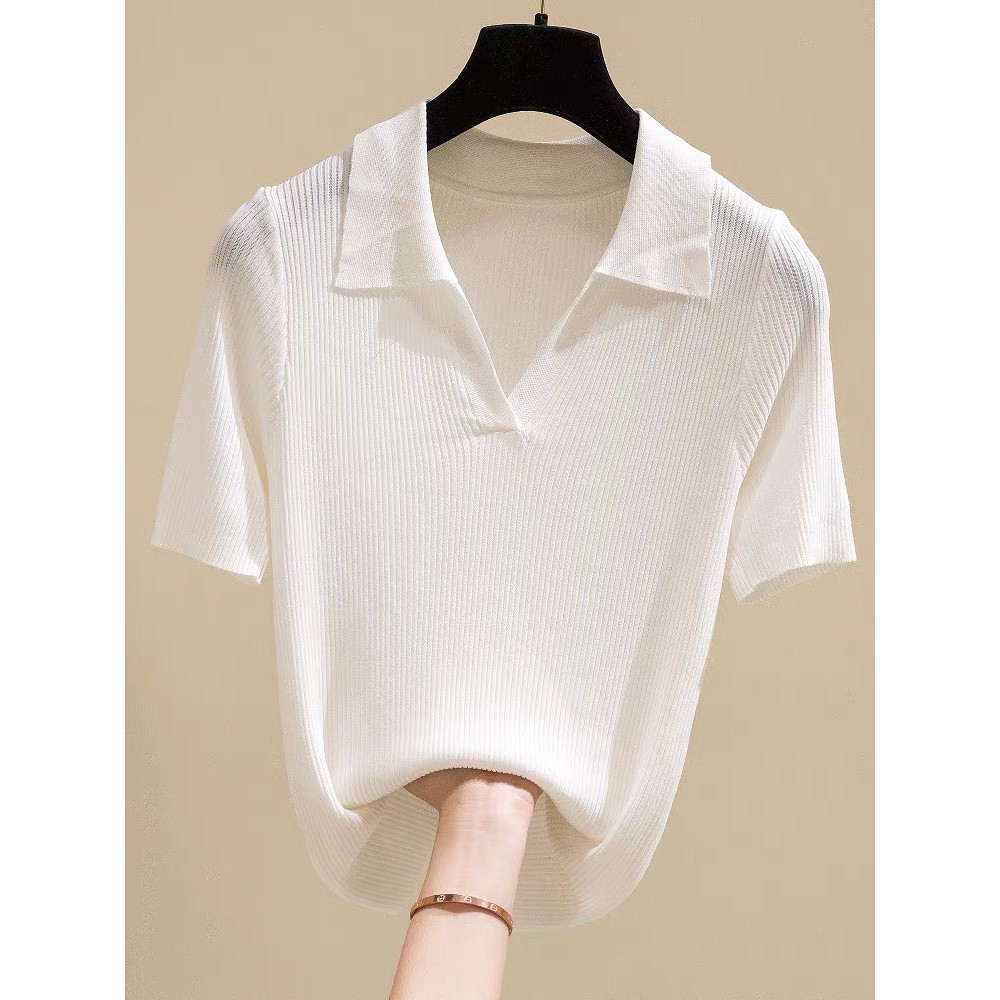 - Áo thun crotop kiểu ôm, áo phông crotop tay ngắn có cổ phong cách Hàn Quốc thời trang DYN’S HOUSE - A656 | BigBuy360 - bigbuy360.vn