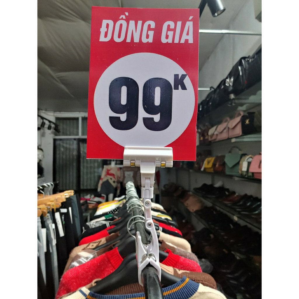 BIỂN GHI ĐỒNG GIÁ 99K, ĐỒNG GIÁ 199K, BIỂN TRẮNG SHOP TỰ GHI GIÁ ( không bao gồm kẹp )
