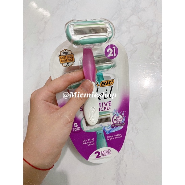 DAO CẠO BIC Soleil cho phái nữ set 2 cây