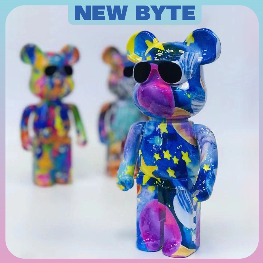 Loa bluetooth hình gấu Bearbrick chính hãng có đèn, loa mini B5 nghe nhạc cực đỉnh màu sắc sang chảnh mẫu mới 2022