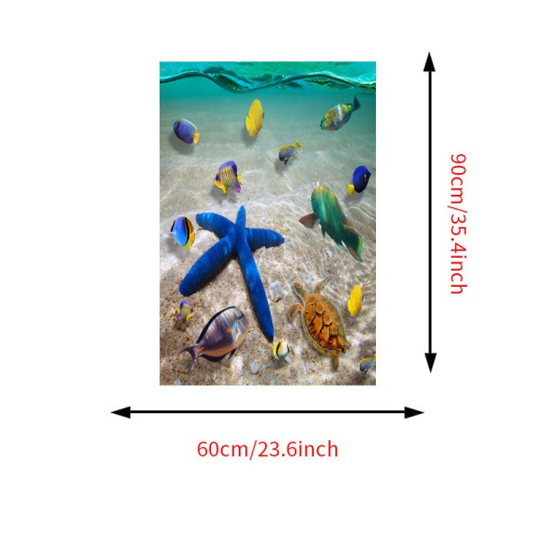 Miếng dán tường / sàn nhà 3D chống thấm nước kích thước 60x90cm