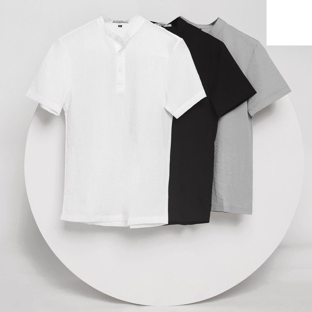 Áo Đũi Nam Cổ Tàu Cộc Tay hàng loại 1 hot 2021 | BigBuy360 - bigbuy360.vn