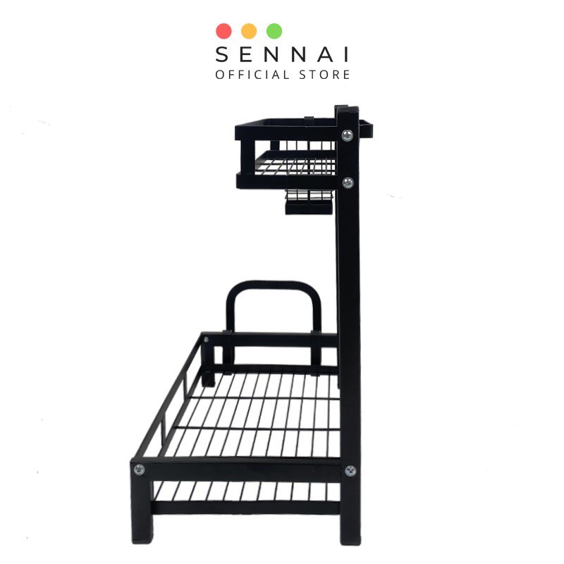 Kệ Gia Vị Đa Năng Nhà Bếp 2 Tầng SenNai Thép Cacbon Sơn Tĩnh Điện Cao Cấp KGV2T | BigBuy360 - bigbuy360.vn