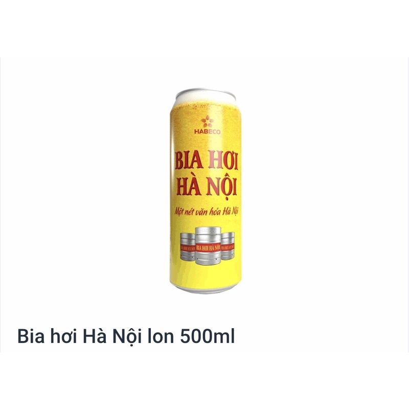 bia hơi Hà Nội lon 500ml