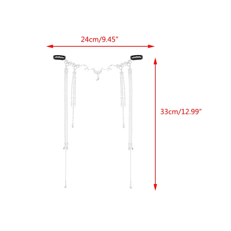 Flgo Cài Tóc Tua Rua Pha Lê Hình Sừng Hươu Cho Cô Dâu Trong Ngày Cưới C