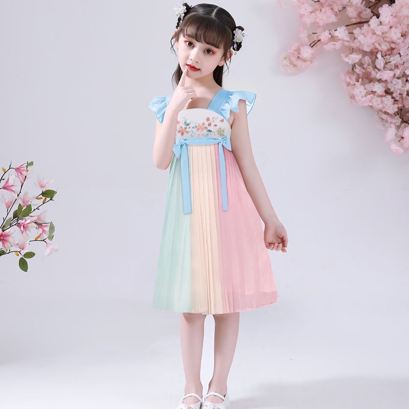 Đầm Hán Phục Chất Liệu Voan Phong Cách Trung Hoa Cho Bé