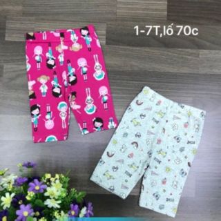 Sét quần legging lửng cho be gái