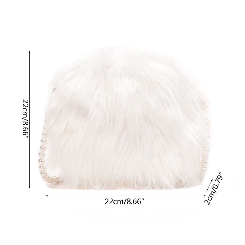 Túi đeo chéo phối lông thú nhân tạo sang trọng thời trang cho nữ | BigBuy360 - bigbuy360.vn