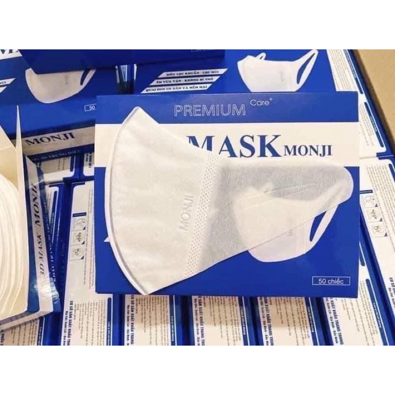 [CAM KẾT HÀNG CHUẨN] khẩu trang 3D- 4D mask, kháng khuẩn, 3 lớp, CÔNG NGHỆ NHẬT BẢN - hộp 50c