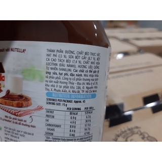 Bơ hạt phỉ phết Cacao Nutella 680gr (Size lớn)nhập khẩu Úc