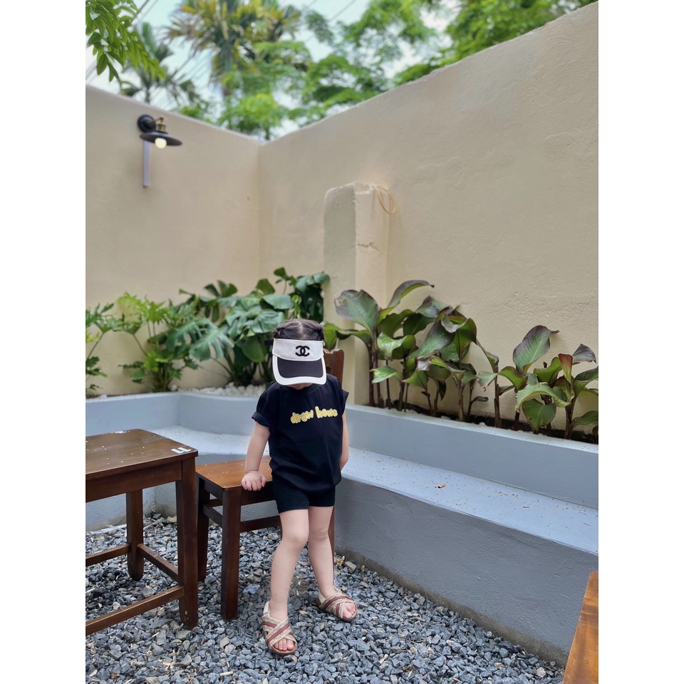 Áo thun tay lỡ Drew joy tee cho bé , áo phông cotton trẻ em unisex , Kid_genZ