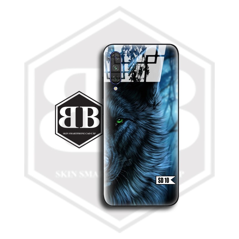 Ốp lưng kính cường lực Xiaomi Redmi Note 10 CC9 Pro / Redmi K20 Mi 9T / Mi CC9 Mi A3 Lite / Note 9 Pro Max sói đêm | BigBuy360 - bigbuy360.vn