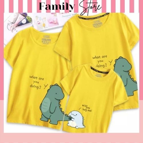 áo gia đình khủng long dễ thương - hàng đẹp.family store