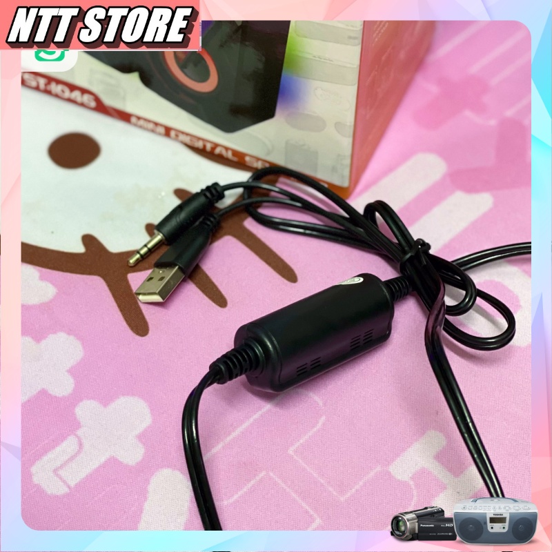 Loa máy tính mini PC Laptop  YST 1046 có led Dùng được cho cả điện thoại và máy tính Bass cực đã giá thành rẻ