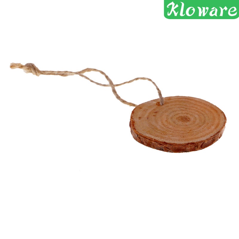 Set 10 Lát Gỗ Thông Hình Tròn Treo Trang Trí Thủ Công DIY