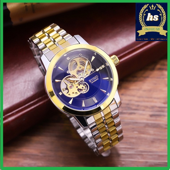 Đồng hồ cơ nam BYINO Lộ máy💖FreeShip 💖Dây thép không gỉ, đồng hồ cơ lộ máy💖 Hàng chính hãng cao cấp, BH 6 tháng | BigBuy360 - bigbuy360.vn