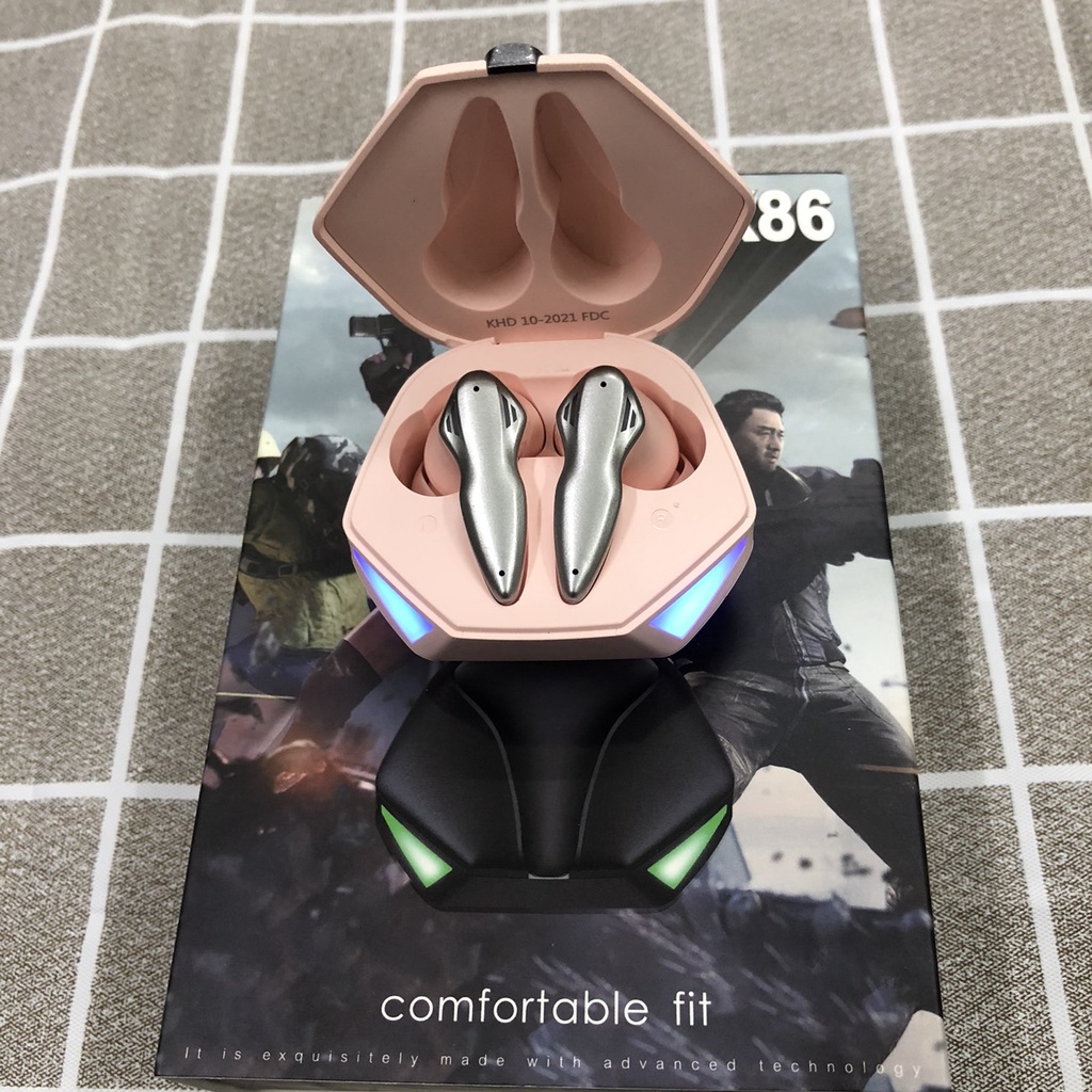 Tặng kèm găng tay chơi game Tai nghe Gaming K86 Tws Bluetooth 5.0 - Không dây có mic với độ trễ cực thấp