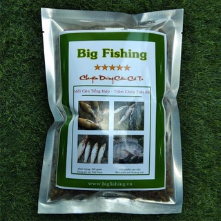 Mồi bột tổng hợp câu cá trắm, chép, trôi, rô phi . Túi 500 Gram.