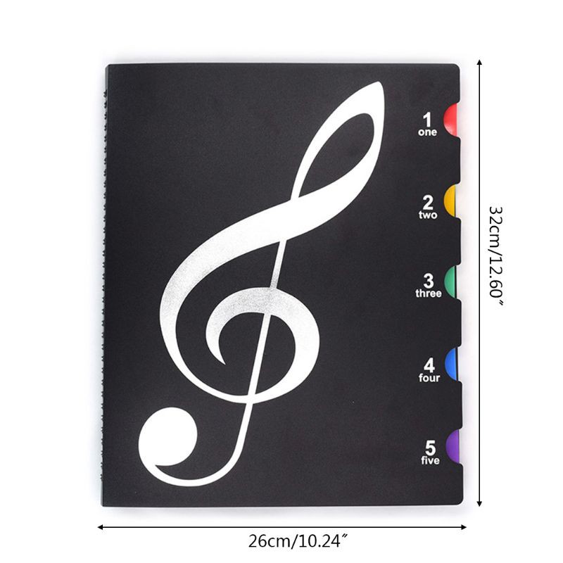 Bìa đựng bản nhạc piano khổ A4 đa chức năng sáng tạo