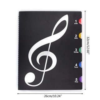 for Creative A4 Music Book Folders Piano Multi Function Score Practical File Hol