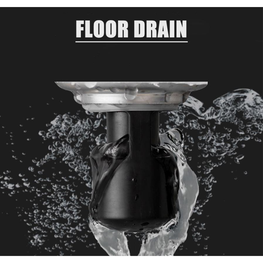 Bộ lọc nắp thoát nước khử mùi chống chảy ngươcj ABS + Silicone Japan (Bộ 2 cái)
