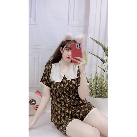 BỘ MẶC NHÀ ĐÙI HOẠ TIẾT DỄ THƯƠNG