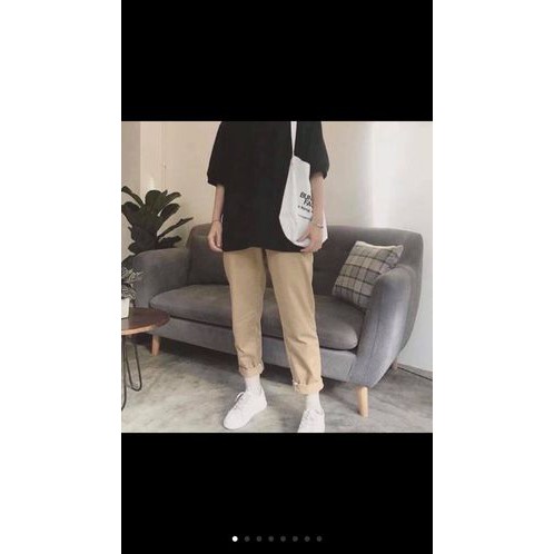 Quần ka ki xuông sắn ống