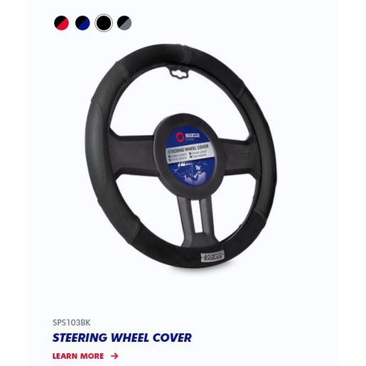 Bọc vô lăng SPARCO SPS103BKS thương hiệu Ý
