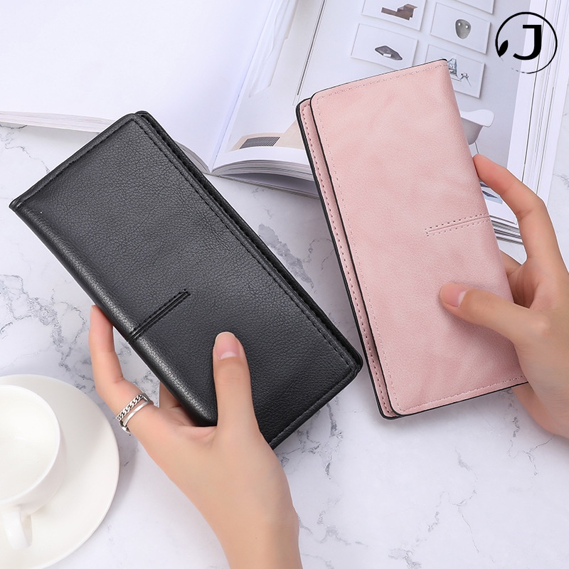 Ví da cầm tay đựng tiền xu thời trang retro sang trọng phong cách Hàn Quốc cao cấp cho nữ