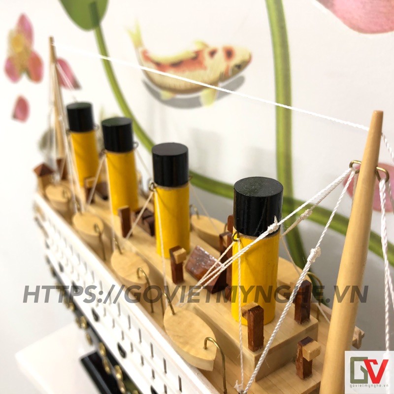 Mô Hình Du Thuyền Gỗ RMS Titanic - Thân tàu 40cm - Gỗ Sơn | BigBuy360 - bigbuy360.vn