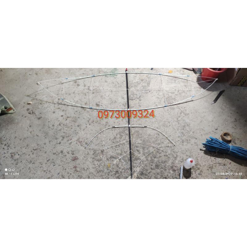 Bộ nan làm diều cáp quang 1m5 đã độ sẵn