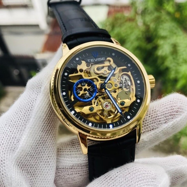 ĐỒNG HỒ TEVISE CƠ Cho Nam  DÂY DA CAO CẤP CHÍNH HÃNG