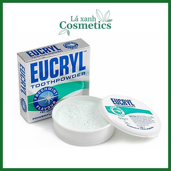 Bột tẩy trắng răng vị bạc hà Eucryl Toothpowder 50g