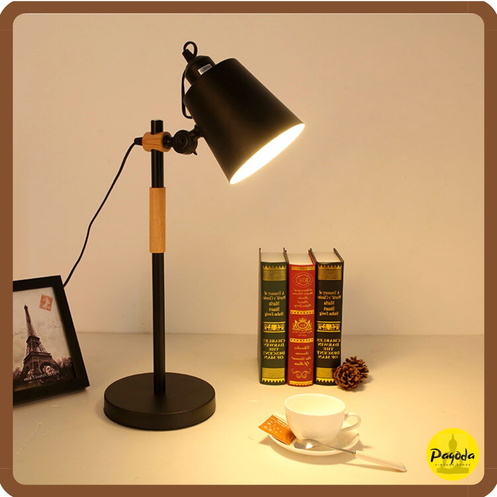 Đèn để bàn gỗ làm việc, đọc sách, decor MS01 =&gt; Follow shop để nhận mã giảm giá