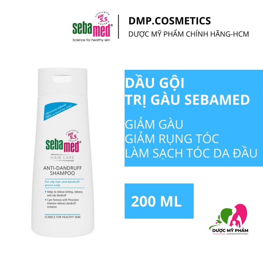 Dầu gội giúp giảm gàu Sebamed Hair Care Anti-Dandruff Shampoo pH5.5 200ml