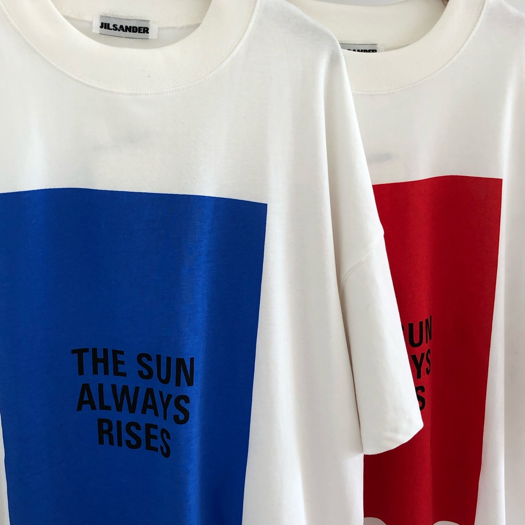 Hàng Có Sẵn JIL Sander Áo Thun Ngắn Tay Giản Dị Cho Nam Và Nữ