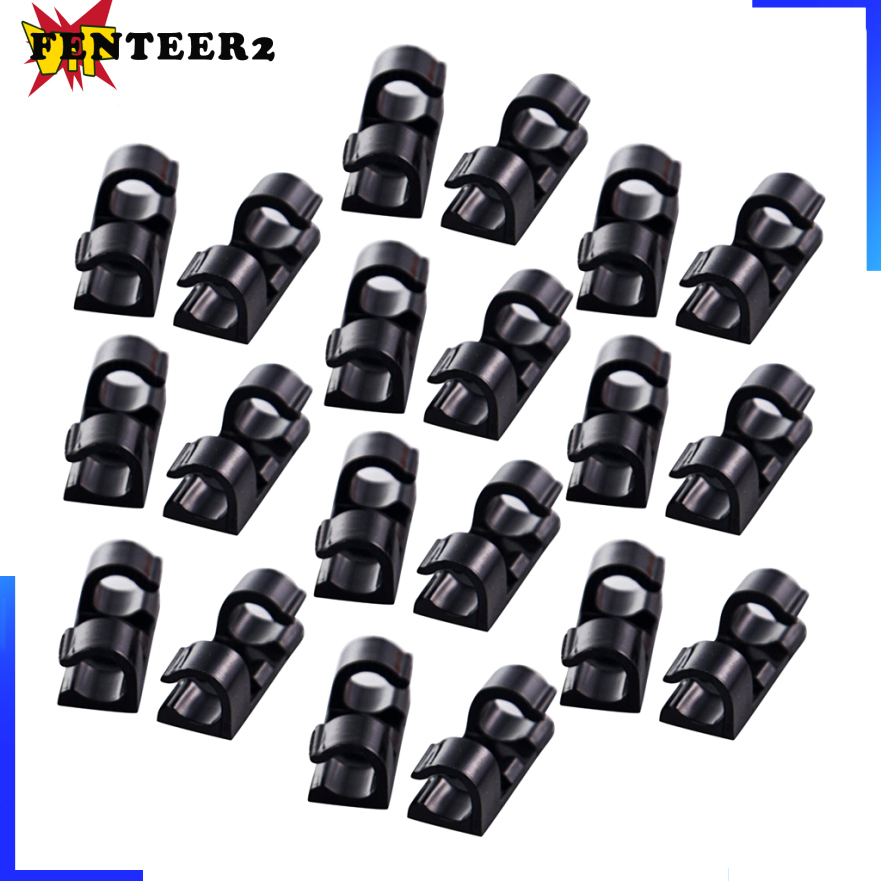 (Fenteer2 3c) 60x Self Adhesive Cable Clips Holder For Car Dash Cam Gps