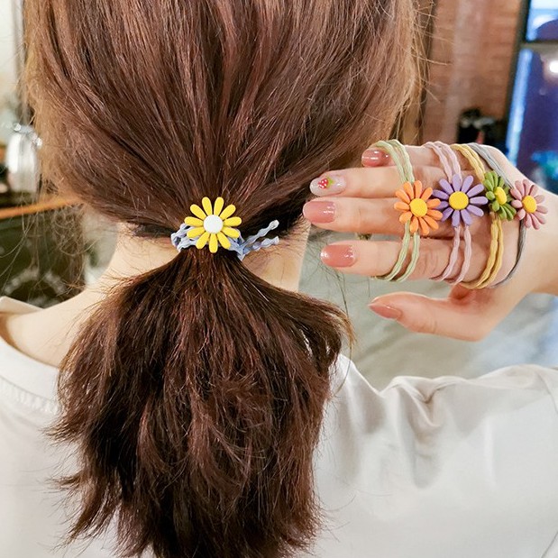 Dây buộc tóc Hàn Quốc hoa cúc cực đẹp DBT01