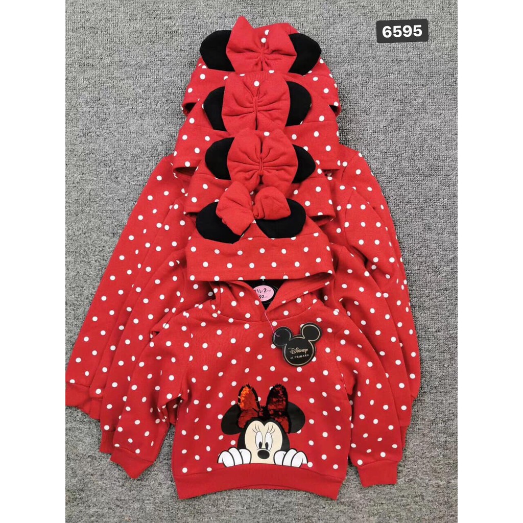 Áo nỉ mickey đỏ