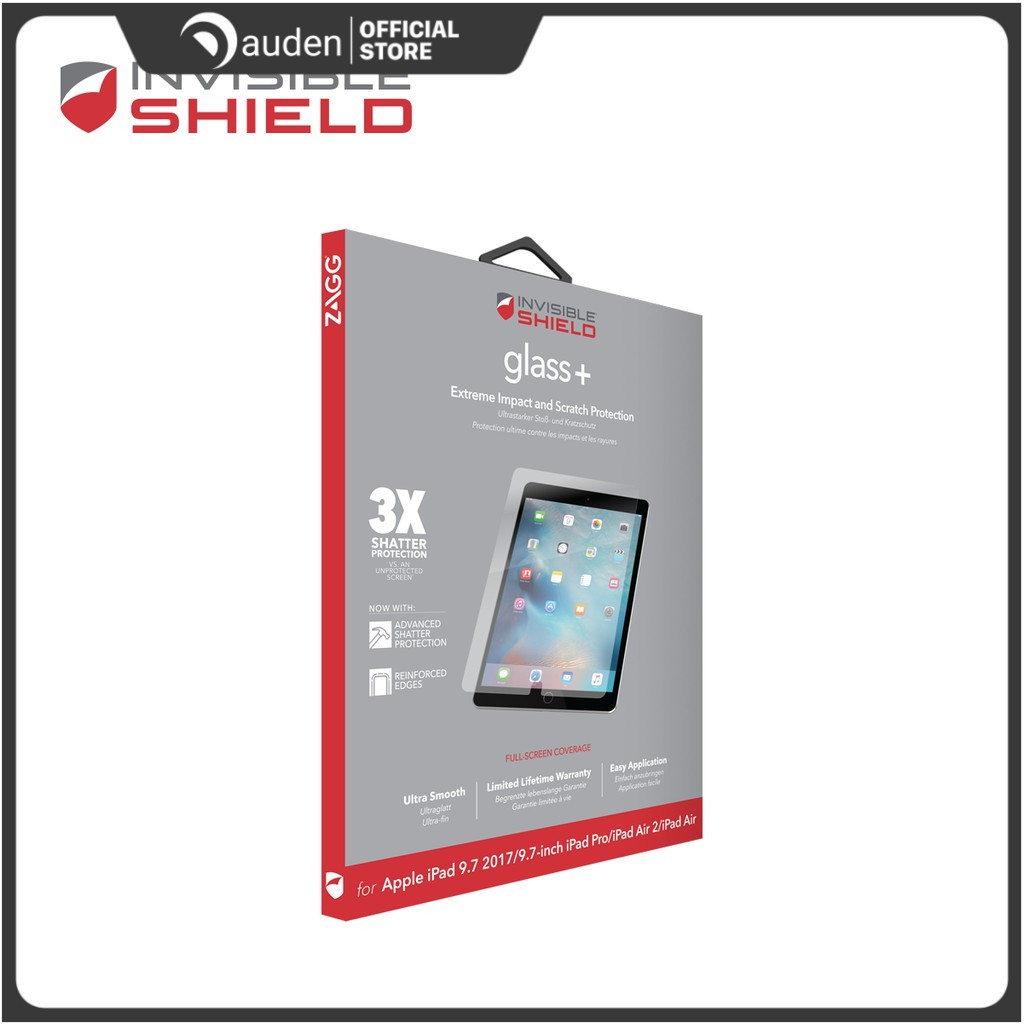 Miếng dán màn hình iPad InvisibleShield iPad Air/Air2/Pro9.7