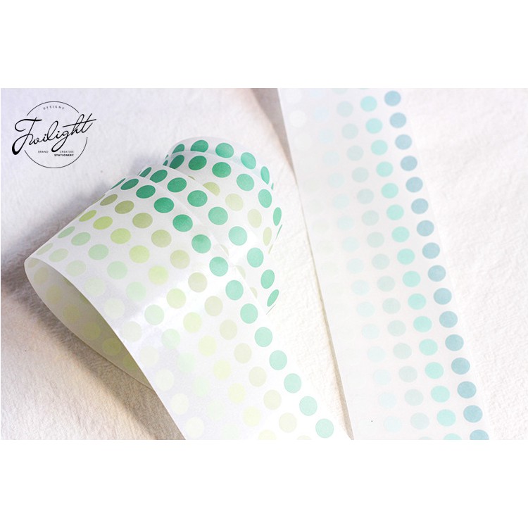 Băng dính trang trí Washi Tape Basic Dot, 52mm*3m