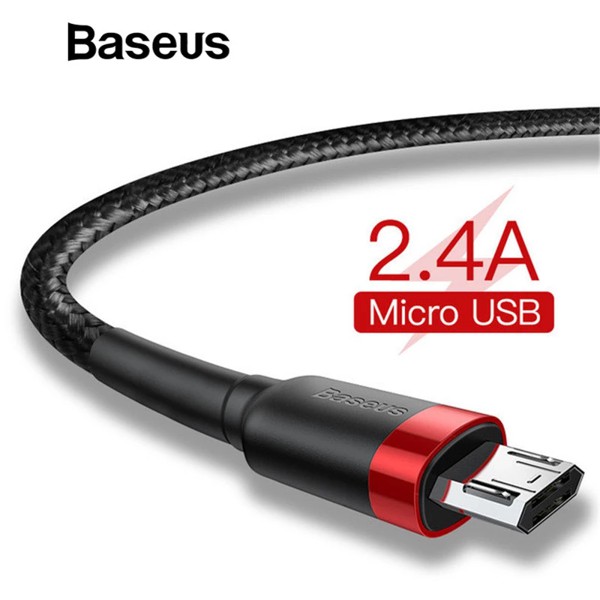 Cáp Sạc Nhanh Micro USB Baseus Cafule Sạc nhanh 2.4A Dây bọc dù siêu bền chính hãng Baseus