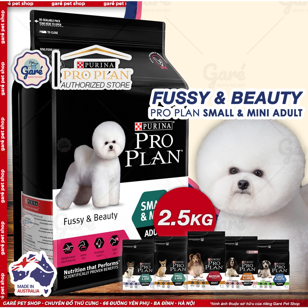 Hạt Pro Plan Purina dành cho Chó giống nhỏ, vừa nhập khẩu từ Australia cung cấp dinh dưỡng thiết yếu Proplan