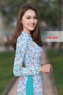 Vải áo dài hoa nhí
