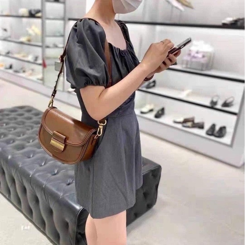 Túi xách _ Túi yên ngựa Embellished _vintage nữ, dáng bầu