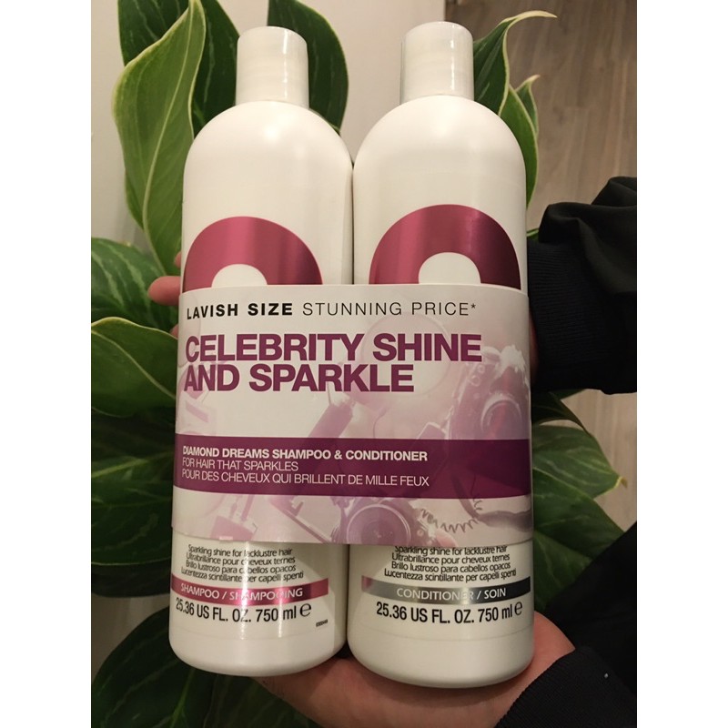 (CHÍNH HÃNG) Bộ gội xả Tigi Trắng Celebrity Shine And Sparkle Giúp tóc chắc khỏe tuyệt đối