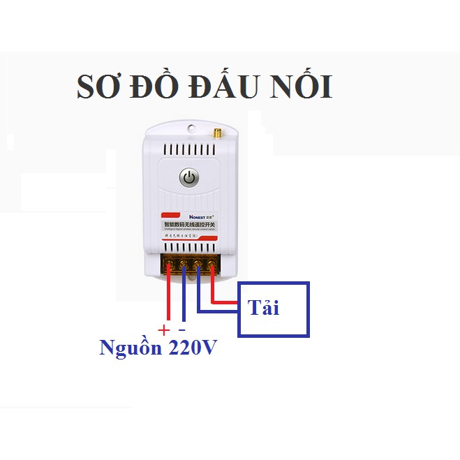 [CÓ HỌC LỆNH]Bộ công tắc điều khiển từ xa 5Km Honest công suất lớn 40A/220V 9220KG-5- CHÍNH HÃNG HONEST