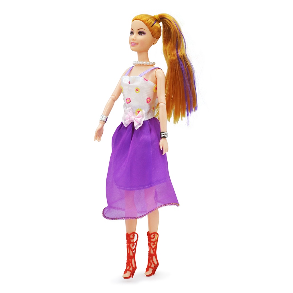 Búp Bê Thời Trang - Tím Duyên Dáng DK81118 - Duka